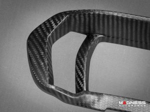 Alfa Romeo 4C Carbon Fiber Instrument Gauge Trim - Matte Finish Alfa Romeo 4C Carbon Fiber Instrument Gauge Trim - Matte Finish